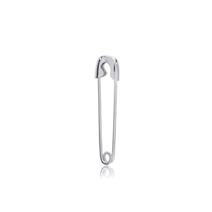 Boucle d'oreille simple pour femme, épingle de sûreté simple, fabriqué à la main, vente en gros, bijoux en argent Sterling 925 - Product Image 5