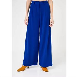 Pantalons pour femmes pantalons pleine longueur tissé solide décontracté nouveau choix coton mélangé maigre droite vêtements pour femmes - Product Image 2