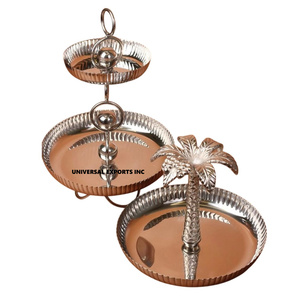 Tazón de Metal para Chocolate con flores blancas, mesa decorativa de diseño, tazón dulce, calidad Premium, hecho a mano, lujo, nuevo tazón de Chocolate elegante - Product Image 6