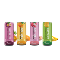 Jus de fruits frais mélangés 250 ml en canette, saveur orange, mangue, raisin, 100% naturel, prix usine, logo personnalisé, marque privée, boisson rafraîchissante