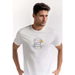 เสื้อยืดกราฟิก Smart Fit รุ่น TS-CNSJ24-130 ลายพิมพ์แบบกดอัด ดีไซน์เรียบง่าย พร้อมเทคนิคพัฟ - Product Image 1