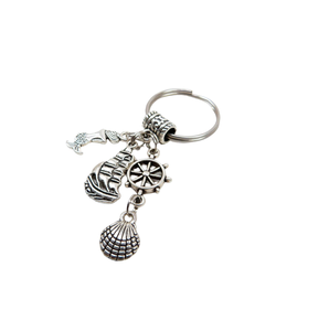 Porte-clés nautique en métal avec logo personnalisé en gros Thème fantaisie Couronne Porte-clés Souvenirs de marque et cadeaux - Product Image 4