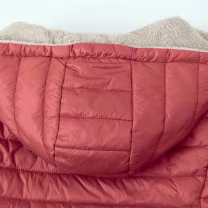 Blouson matelassé décontracté pour femme 2026, en polyester doux, avec fermeture éclair, capuche et poches frontales, manches longues, coupe ample - Product Image 3