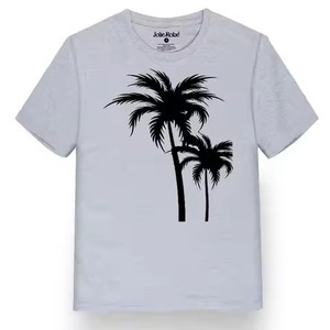 เสื้อยืดผ้าฝ้ายพิมพ์ลายแบบกำหนดเองเสื้อยืดแขนสั้นใส่สบายพอดีตัว180gsm 200gsm - Product Image 1