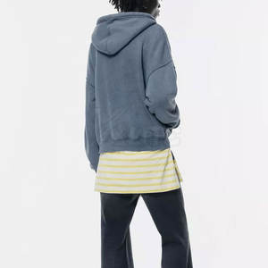 Sudadera con Capucha Informal de Invierno, 100% Algodón, Forro Polar, Cierre Completo, Bordado, Tela Suave y Cómoda, Manga Larga, para Uso Diario - Product Image 3