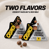 KisKis Choco-Crunch Cokelat Hazelnut Rasa Kacang 0 Sukrosa Permen Padat Beku Kering untuk Distributor Grosir