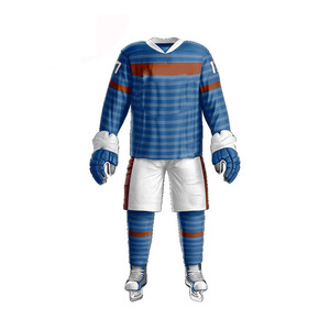 Uniformes de hockey sur glace personnalisés de haute qualité, vente en gros, vêtements d'équipe sportive sublimés, uniformes OEM - Product Image 5