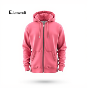 Sudadera con Capucha y Cremallera de Color Sólido para Hombre, Informal, Cómoda, Cálida, Chaqueta de Forro Polar Lisa Teñida para Otoño e Invierno, Personalizable - Product Image 4