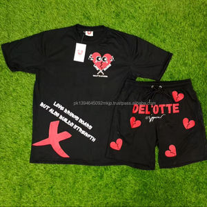 High Street Summer Training Survêtements de jogging pour hommes T-shirt à manches courtes et short respirant Ensemble 2 pièces - Product Image 1