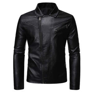 Chaqueta de invierno de cuero de motorista al aire libre Vintage para hombre, precio al por mayor, chaquetas de cuero genuino de estilo clásico, chaqueta para hombre - Product Image 3