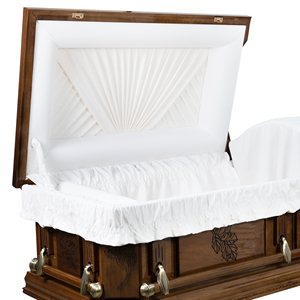 Servicios de OEM y ODM para ataúd de cremación de madera maciza, suministros funerarios para adultos fabricados en Vietnam - Product Image 3