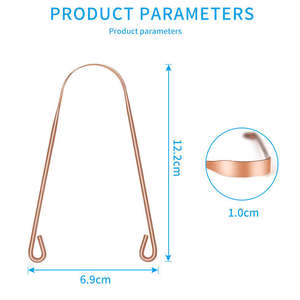 Kit de Raspador de Lengua Manual en Forma de U de Acero Inoxidable Premium al por Mayor, Herramienta de Cuidado Dental Personalizada para una Limpieza Efectiva de la Lengua - Product Image 3