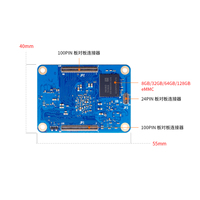 Orange Pi CM4 2G 4G RAM carte unique H618 WiFi5 + BT 5.0 alimentation pour Module OPI CM4