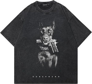 Personalizado pesado 100% algodón Oversize camiseta en blanco Mock NeckHeavyweightOversized Boxy camiseta para hombres, ajuste suelto, impreso - Product Image 1