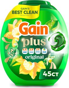 Lessives liquides en dosettes Gain Plus Flings, la meilleure propreté de Gain, tout-en-un, parfum original, 45 unités - Product Image 5