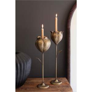 Handmade Rustic Metal <b>Tree</b> <b>Candle</b> Holder 3 Arms Bronze Branch Candlestick for <b>Christmas</b> Wedding Events Party Table Decor Gift - Product Image 3