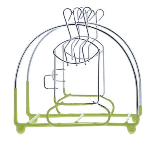 Porte-mouchoirs en acier inoxydable au design antique multicolore Porte-serviettes de table poli pour la décoration intérieure et hôtelière d'Inde - Product Image 1