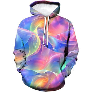 Sudadera con Capucha Personalizada por Sublimación, Diseño Atractivo, para Todas las Temporadas, Sudadera con Capucha y Cremallera para Correr, Mangas Largas - Product Image 1