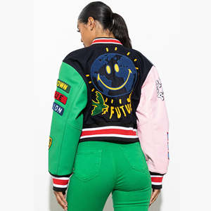 บริการ OEM แจ็คเก็ตวาร์ซิตี้ฤดูหนาวแบบสวมใส่สบาย ดีไซน์สั่งทำได้ 男女兼用 คอตั้ง กันลม เป็นมิตรกับสิ่งแวดล้อม รุ่นล่าสุด ขายดี - Product Image 3