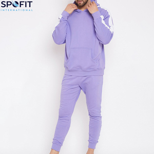 Ensemble survêtement en molleton pour homme imprimé hiver 2 pièces personnalisé 100% coton à capuche - Product Image 4