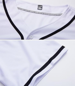 Maillots de baseball unisexes à boutons, chemises imprimées respirantes, ensembles de sport de softball, t-shirts actifs - Product Image 3