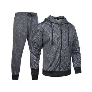 Survêtement zippé pour homme sur mesure, 100% coton, col à capuche, uni, grande taille, vêtements d'hiver, qualité supérieure, basiques mélangés - Product Image 2