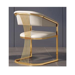 Chaise en métal classique formée avec une structure en acier robuste offrant un siège d'appui équilibré pour la salle à manger, le salon et le bureau - Product Image 5