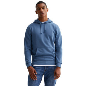 Sudaderas con capucha de lana de algodón 100% Premium para hombre, diseño de cuello bordado de manga larga, tamaño personalizado, estampado sólido para el servicio OEM de otoño - Product Image 1