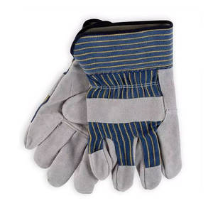 Pakistán fabrica guantes de trabajo de seguridad de cuero dividido de vaca industrial Venta caliente guantes de cuero de trabajo pesado - Product Image 6