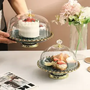 Large Iron Cake <b>Stand</b> with Dome Unique Design for Multi Layer Cakes and <b>Cupcakes</b> for Cake Presentation During Festive Gatherings - Product Image 5