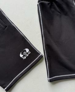 Pantalones cortos de algodón de peso pesado para hombre, ropa de calle con estampado gráfico Vintage de gran tamaño, tejido de talla grande Formal de talla grande Vintage de gran tamaño - Product Image 2