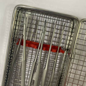 Kit quirúrgico dental Castroviejo esencial de 3 piezas, soporte de aguja Manual de acero inoxidable, tijeras, fórceps para implantes - Product Image 3