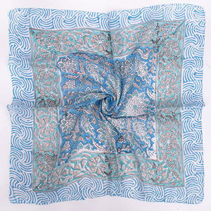 Bandana en coton imprimé floral de qualité export, écharpe légère, tissu doux, lavable, fournisseur en gros, promotionnel, respirant - Product Image 4