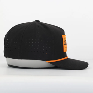 VN-Casquette de baseball laser imperméable à bord plat à 6 panneaux personnalisée en usine, logo, corde, fermeture arrière en plastique - Product Image 4