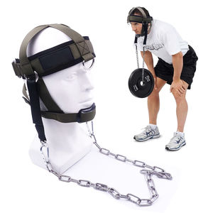 Custom Designed Neoprene Men's Head Harness Rubber Bodybuilding Weightlifting <b>Fitness</b> Equipment <b>Accessory</b> Made Steel PVC - Product Image 2