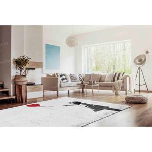 Tapis imprimé Graffiti Banksy Ballon Rouge, Tapis d'appoint Art Urbain Abstrait, Tapis en Velours de Luxe - Product Image 4