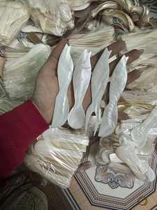 Cuchara y Tenedor de Concha de Nácar con Diseño de Pez y Mango Corto para Cafetería, Hotel, Restaurante - Product Image 2