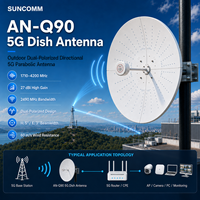 Nouvelle antenne cellulaire multibande Suncomm AN-Q90 4G 5G 1710-4200MHz 27dBi MIMO, antenne parabolique de communication pour extérieur