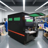 Machine de découpe laser DTF de type portique 1215 à haute efficacité pour films, étiquettes en cristal et étiquettes d'entretien - Prix spécial