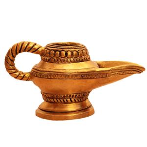 Lámpara mágica de latón, lámpara de aceite para bodas, de metal - Product Image 5