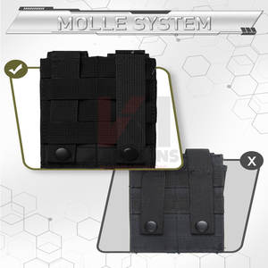 Étui de sport MAG pour Paintball, pochette tactique à double ouverture, étui à ceinture en nylon compatible MOLLE, meilleure qualité, OEM - Product Image 4