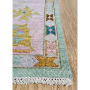 Tapis en laine noué à la main Cyanna Green, rectangulaire 9x12, pour la décoration de la maison, du salon ou du couloir, motif original - Product Image 4