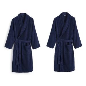 Albornoces 100% Algodón Lujo Suave y de secado rápido High Rise Zipper Fly Manga corta Color sólido 780 gramos para invierno-OEM ODM - Product Image 1