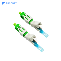 Konektor Serat Optik SC APC UPC Cepat Pasang, Perakitan Cepat Mekanis untuk Kabel Drop 2.0*3.0mm FTTH