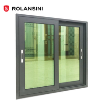 Ventanas Corredizas de Aluminio con Doble Acristalamiento, Estándar Australiano AS2047, Modernas, para Casa, Villa, Oficina, Escuela
