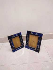 MS Artisanat Carré en bois massif Cadre photo couleur personnalisé écologique A4 8x10 Noyer Art mural rustique pour mariage/anniversaire - Product Image 4