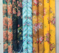 Tissu en mousseline imprimé numérique doux pour robes de mariée, tenues de soirée, vêtements de mode, textile élégant, fabricant OEM personnalisé, vente en gros