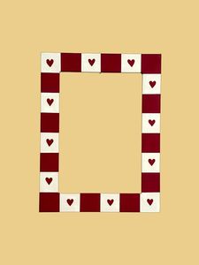 <b>Multi</b> Color Four Tone Painted <b>Wooden</b> <b>Photo</b> <b>Frame</b> Handmade Artistic Rectangular Tabletop Red Green Blue Yellow Decorative Design - Product Image 6