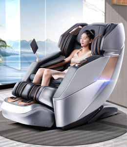 Heiß begehrter moderner Luxus-Massagesessel aus PU-Leder mit 4D-Zero-Gravity-Shiatsu, elektrischer Heizfunktion, SL-Track und 8 Massagemodi - Product Image 5