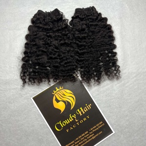 Extensiones de cabello humano sin procesar, Pelo Rizado birmano de fábrica al por mayor, de vietnamita, sin enredos y sin desprendimiento - Product Image 5